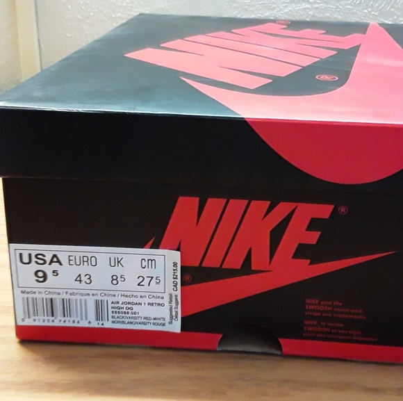 ***SOLD***Air Jordan 1 Retro "Banned" 2016 - Picture 9 of 12